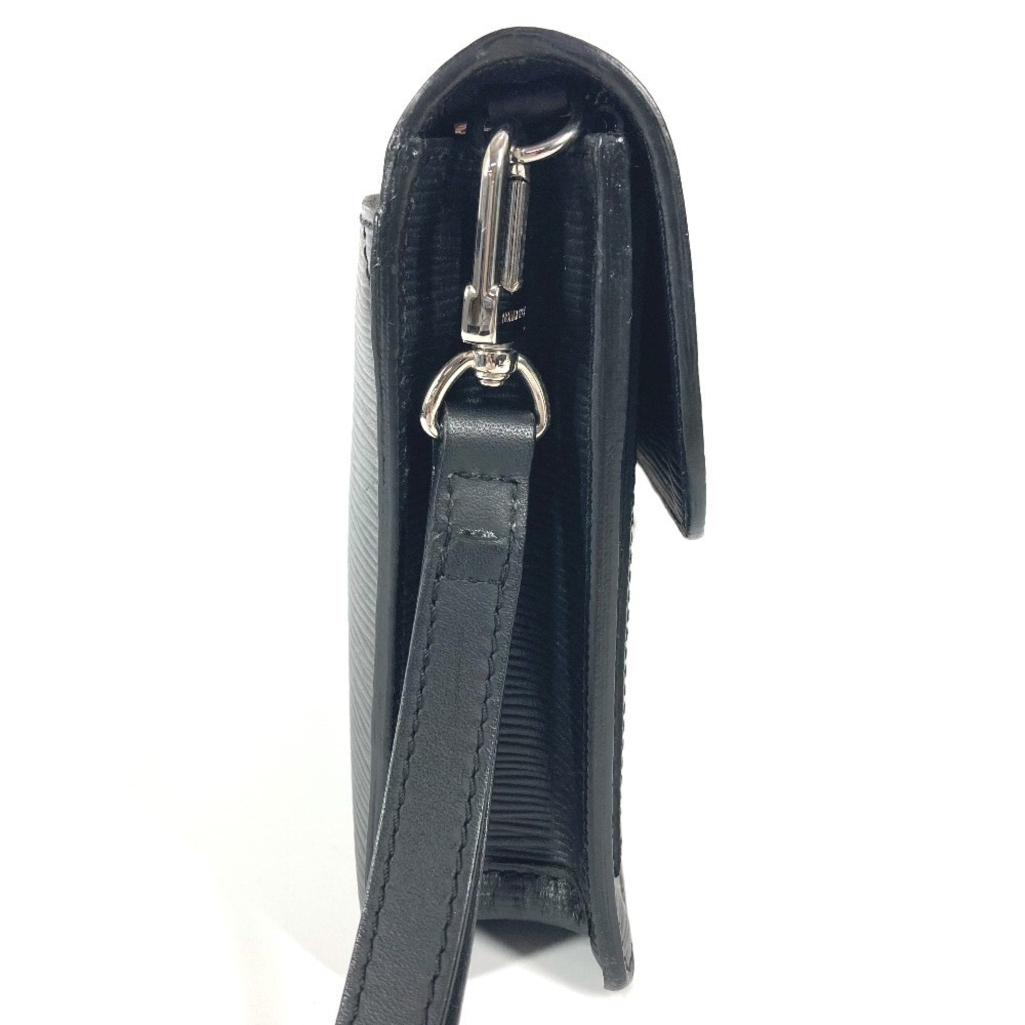 Louis Vuitton Black Noir Epi Leather Clutch Bag Pouch