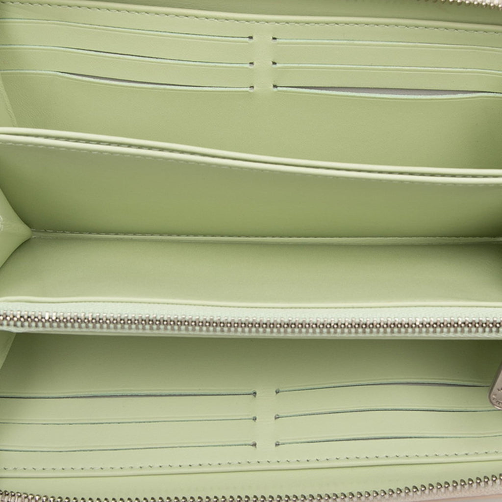 Louis Vuitton Mahina Beige Leather Long Wallet
