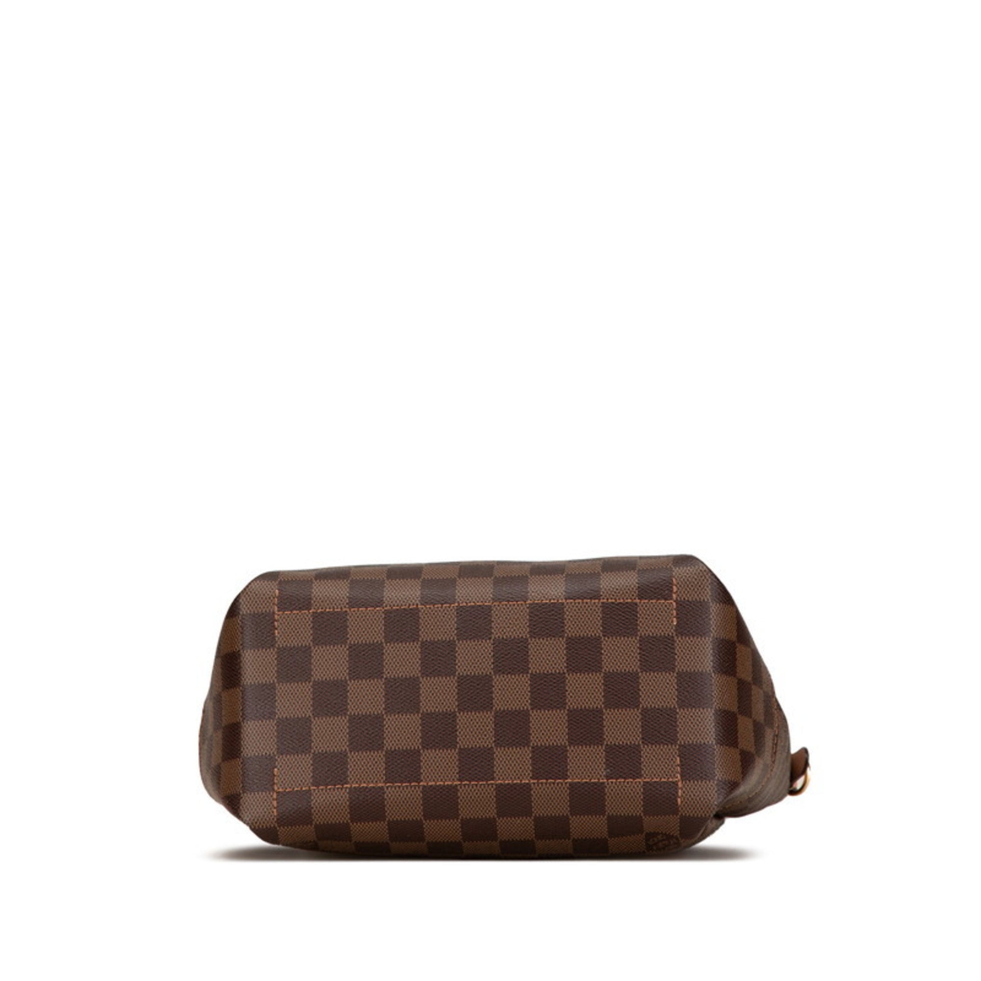 Louis Vuitton Brown Damier Canvas Pink Pvc Leather Shoulder Bag Tote Bag