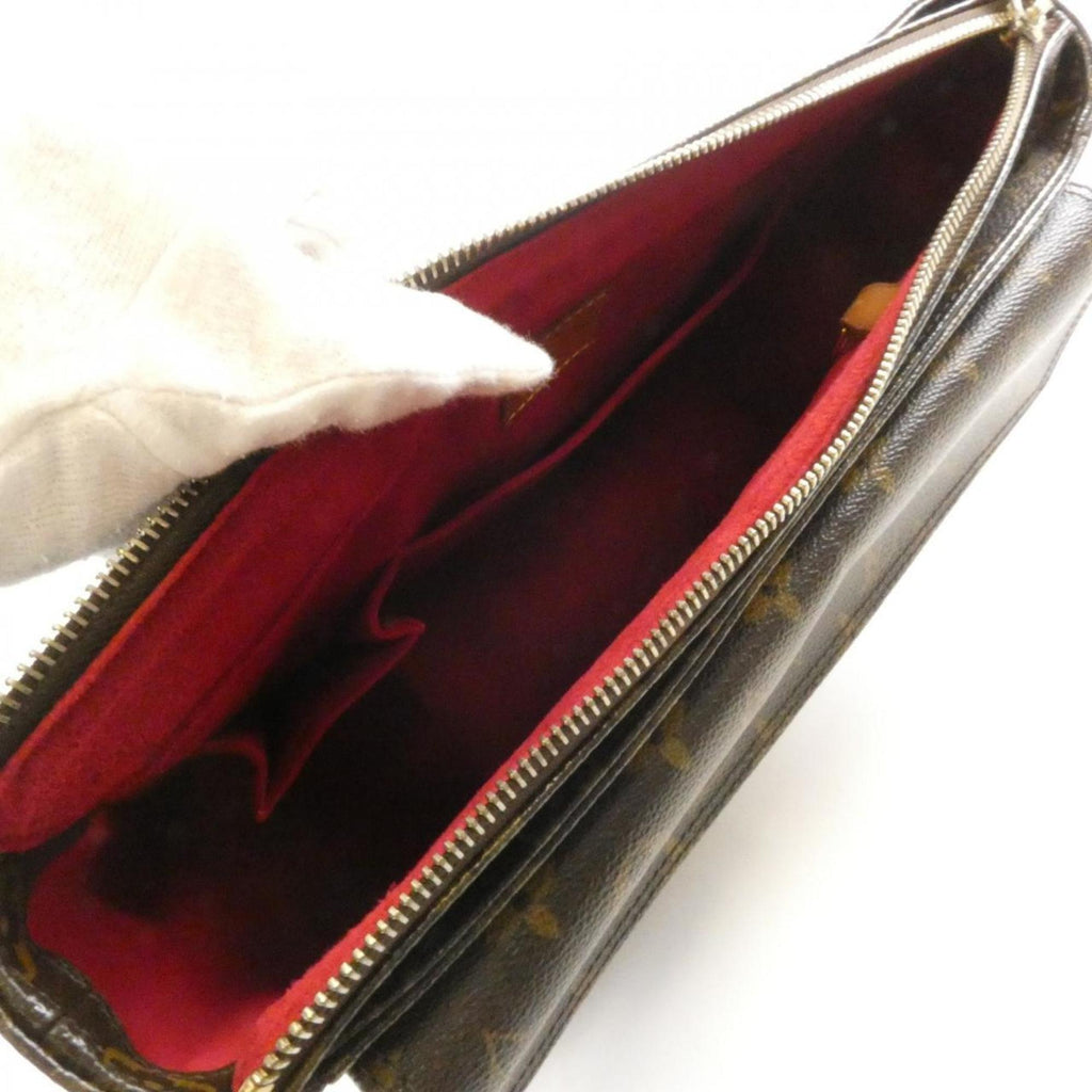 Louis Vuitton Brown Coated Canvas Shoulder Bag