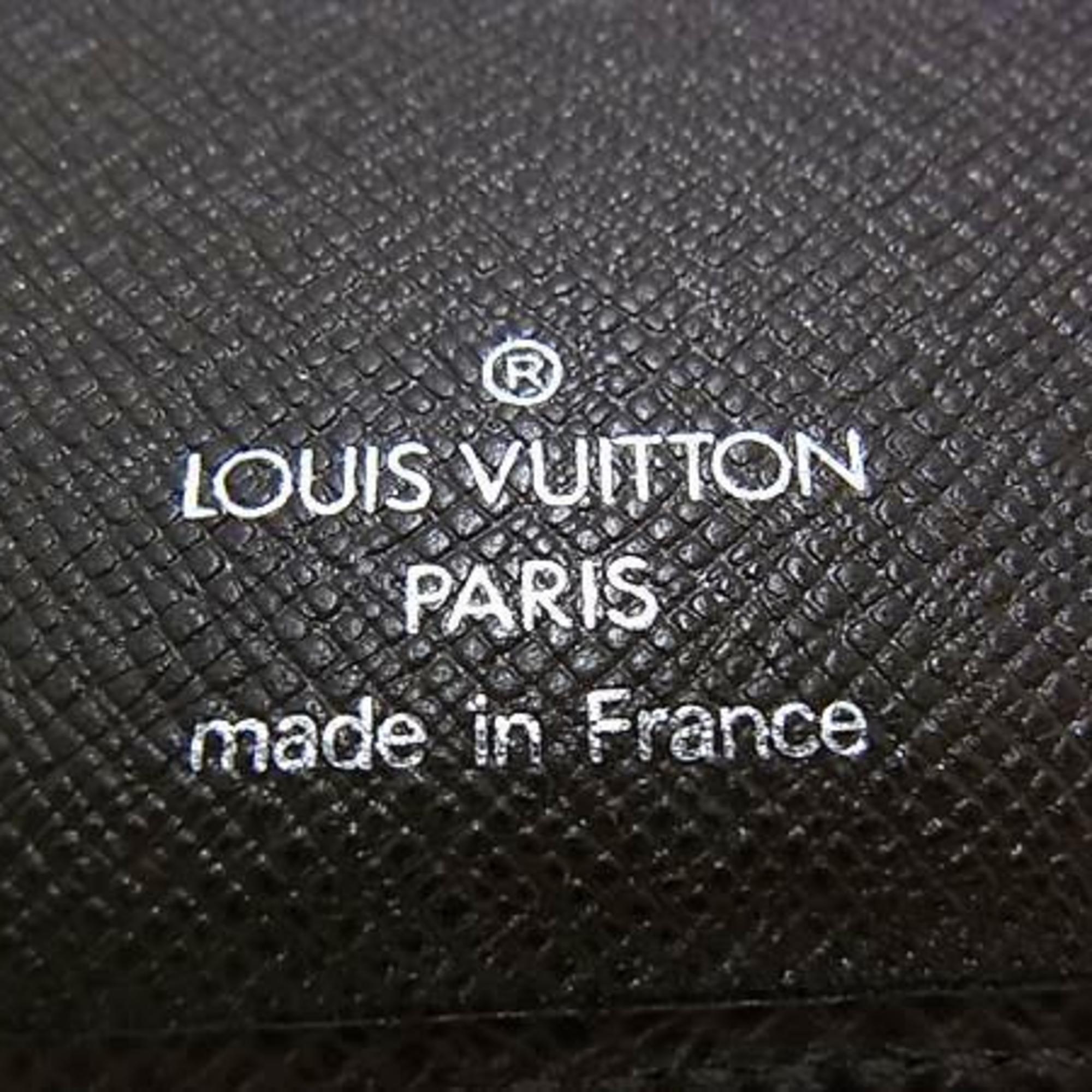 Louis Vuitton Brown Grizzly Taiga Leather Long Wallet