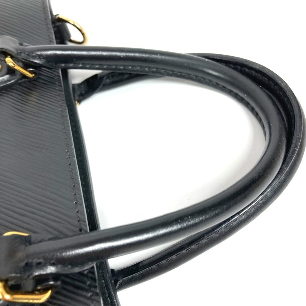 Louis Vuitton Black Epi Leather Handbag Shoulder Bag Tote Bag