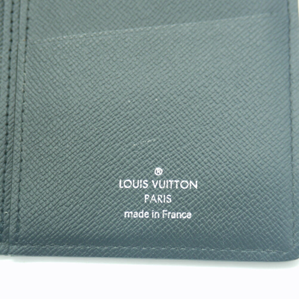 Louis Vuitton Noir Taiga Leather Long Wallet