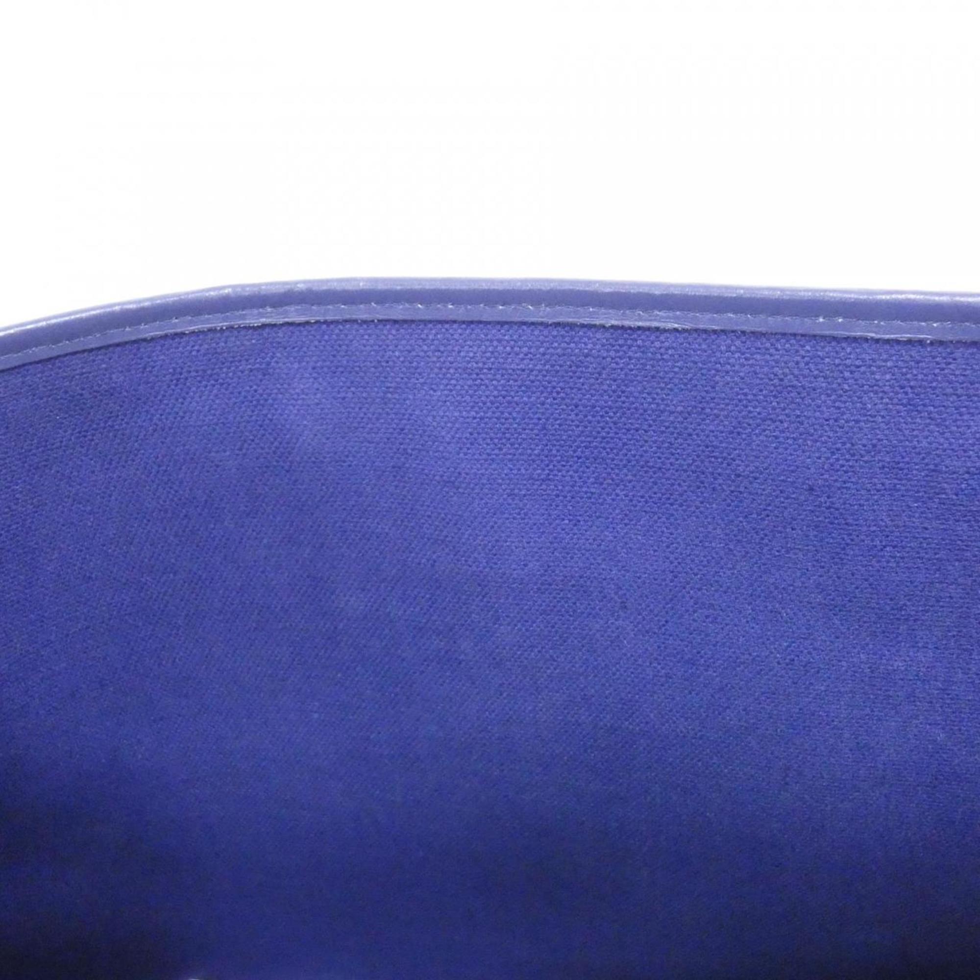 Louis Vuitton Blue Coated Canvas Handbag