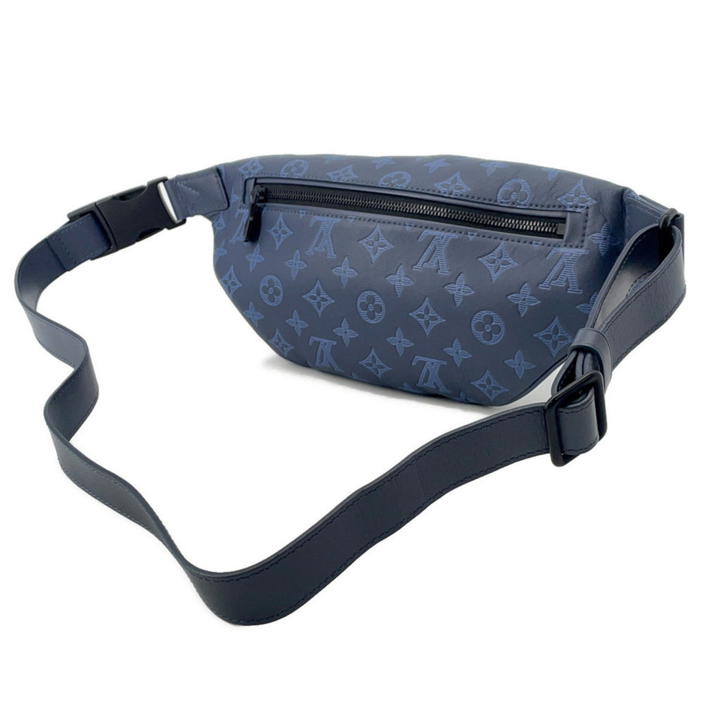 Louis Vuitton Navy Noir Monogram Shadow Fanny Pack Sling Bag
