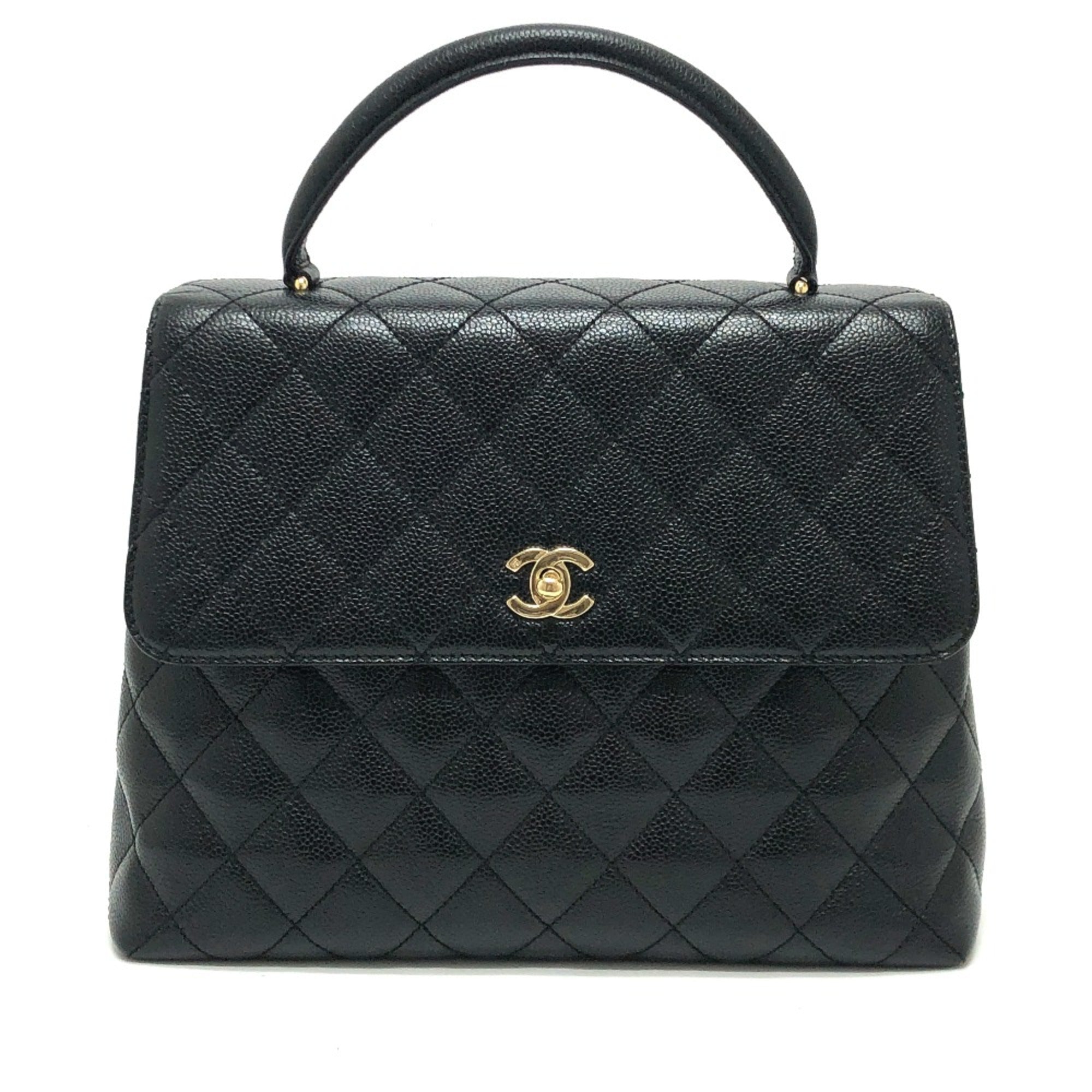 Chanel Black Leather Handbag