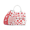 Louis Vuitton Blanc Rouge Leather Handbag
