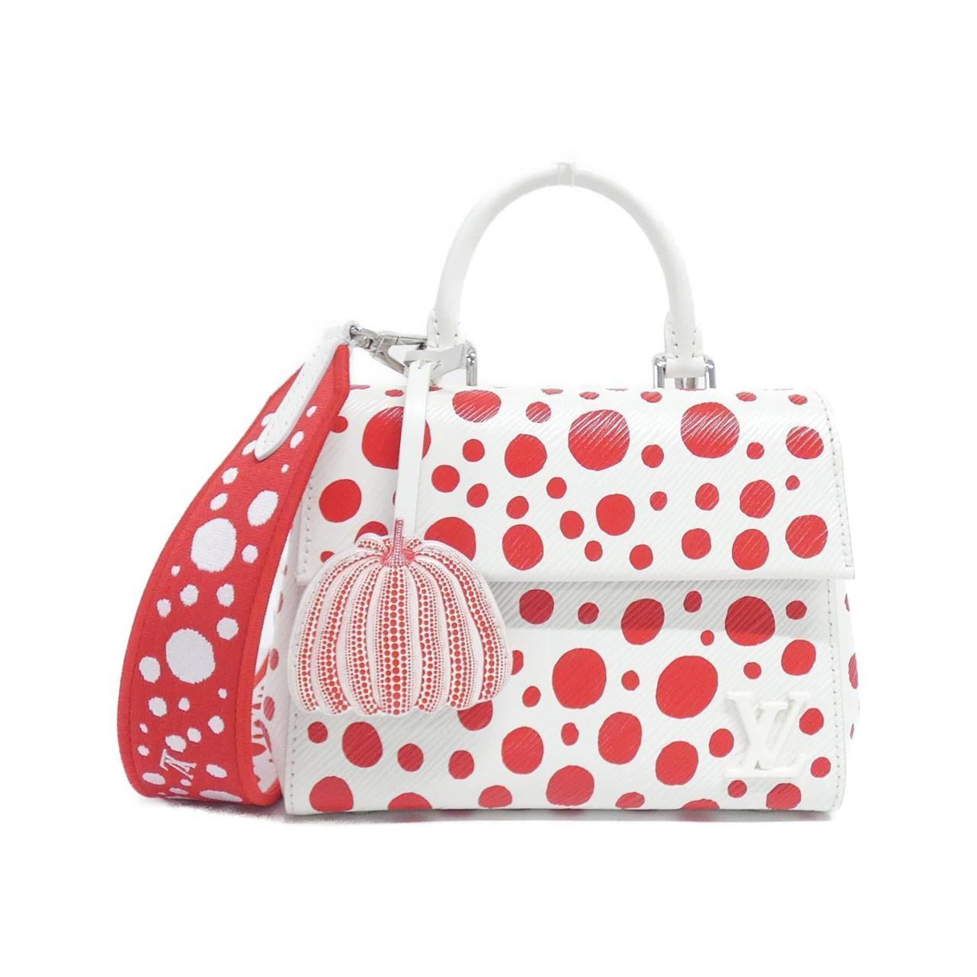Louis Vuitton Blanc Rouge Leather Handbag