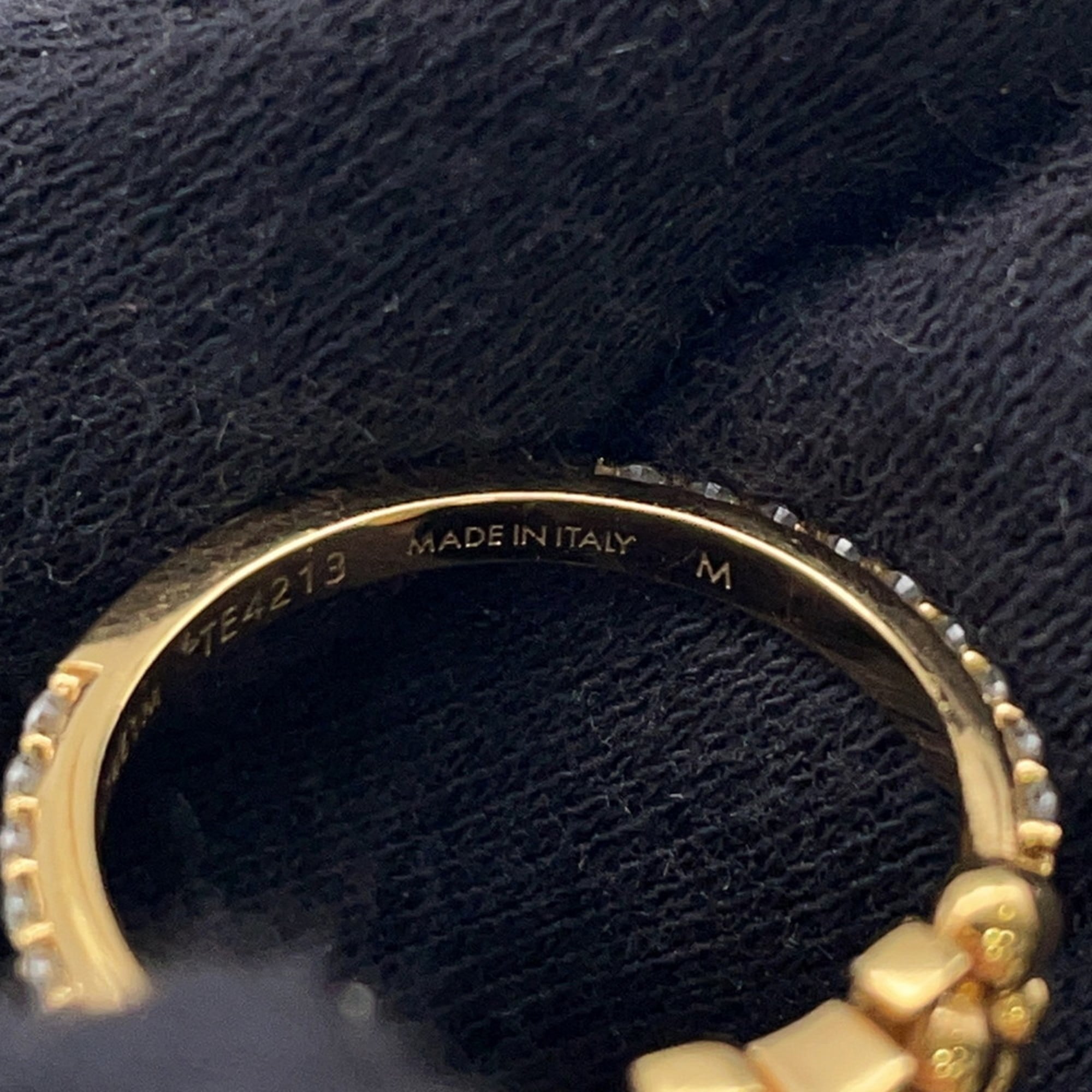 Louis Vuitton Gold Gold Plating Band Ring