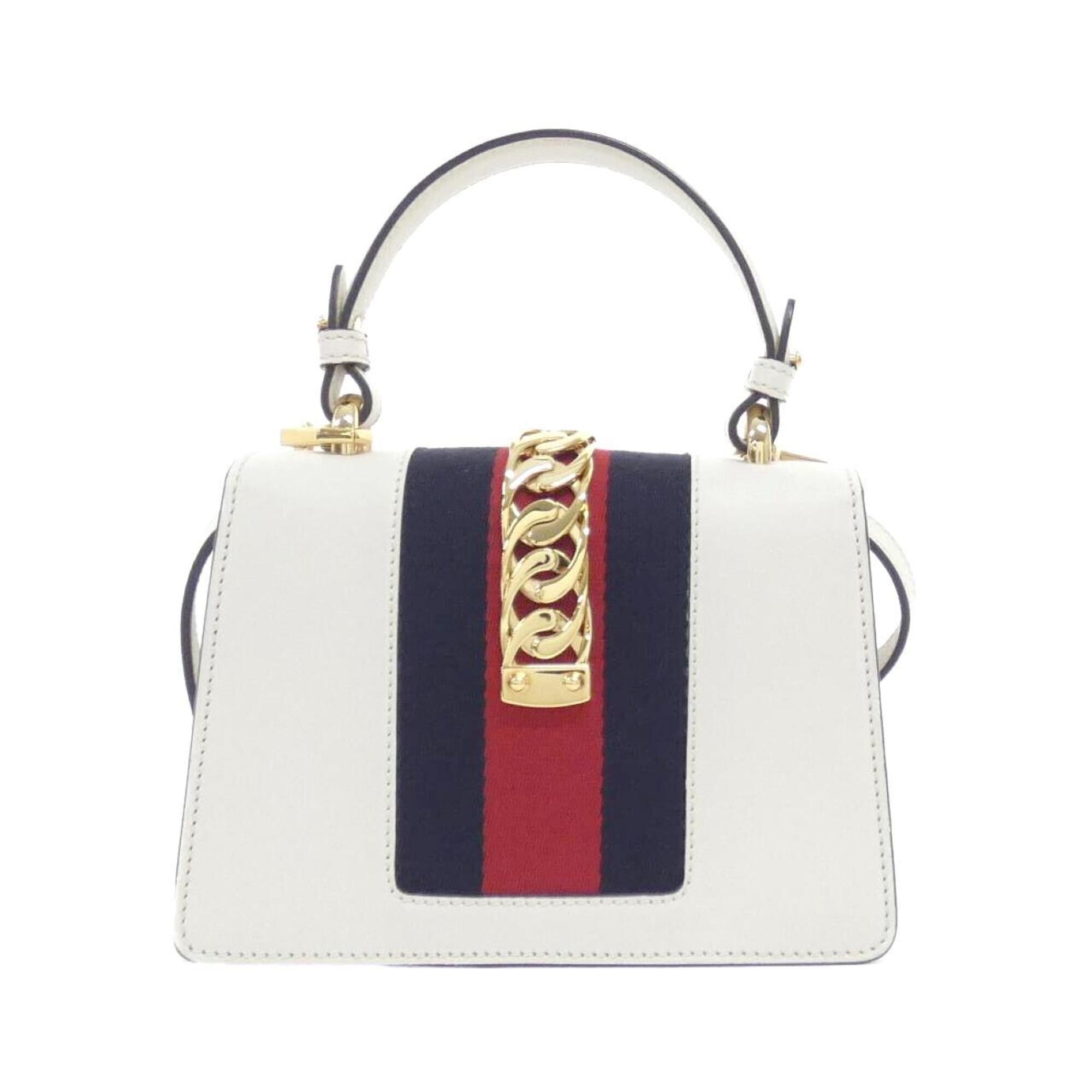 Gucci White Leather Handbag (Pre-Owned)