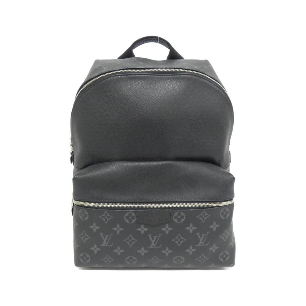 Louis Vuitton Black Taigarama Coated Canvas Leather Backpack