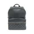 Louis Vuitton Black Taigarama Coated Canvas Leather Backpack