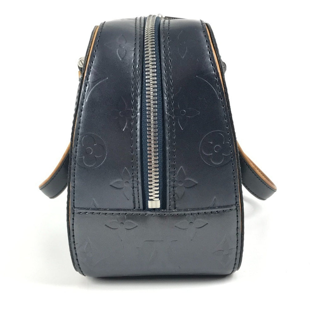 Louis Vuitton Navy Monogram Mat Boston Bag Handbag