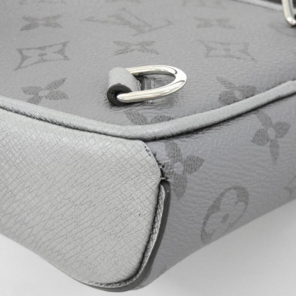 Louis Vuitton Gunmetal Coated Canvas Leather Shoulder Bag