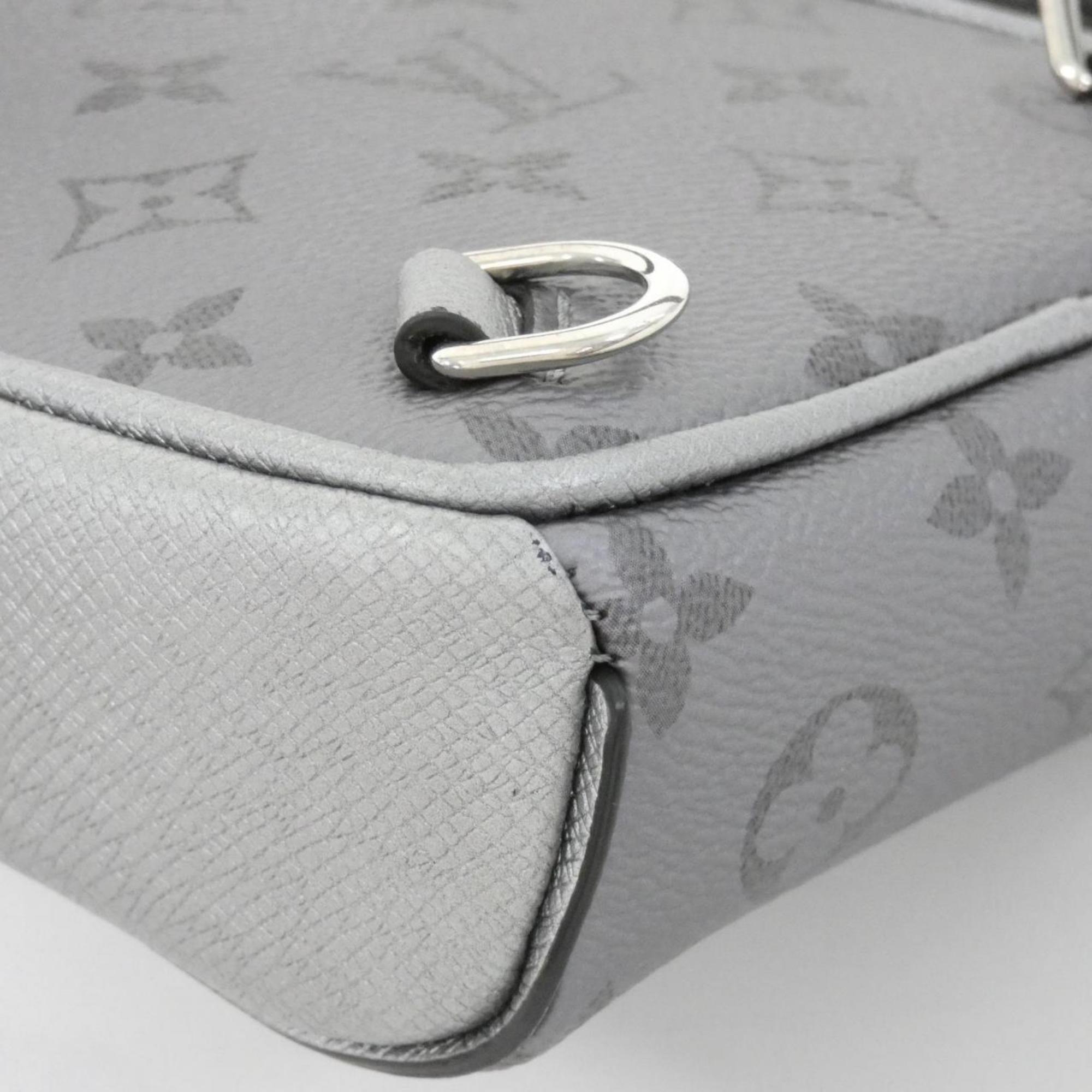 Louis Vuitton Gunmetal Coated Canvas Leather Shoulder Bag