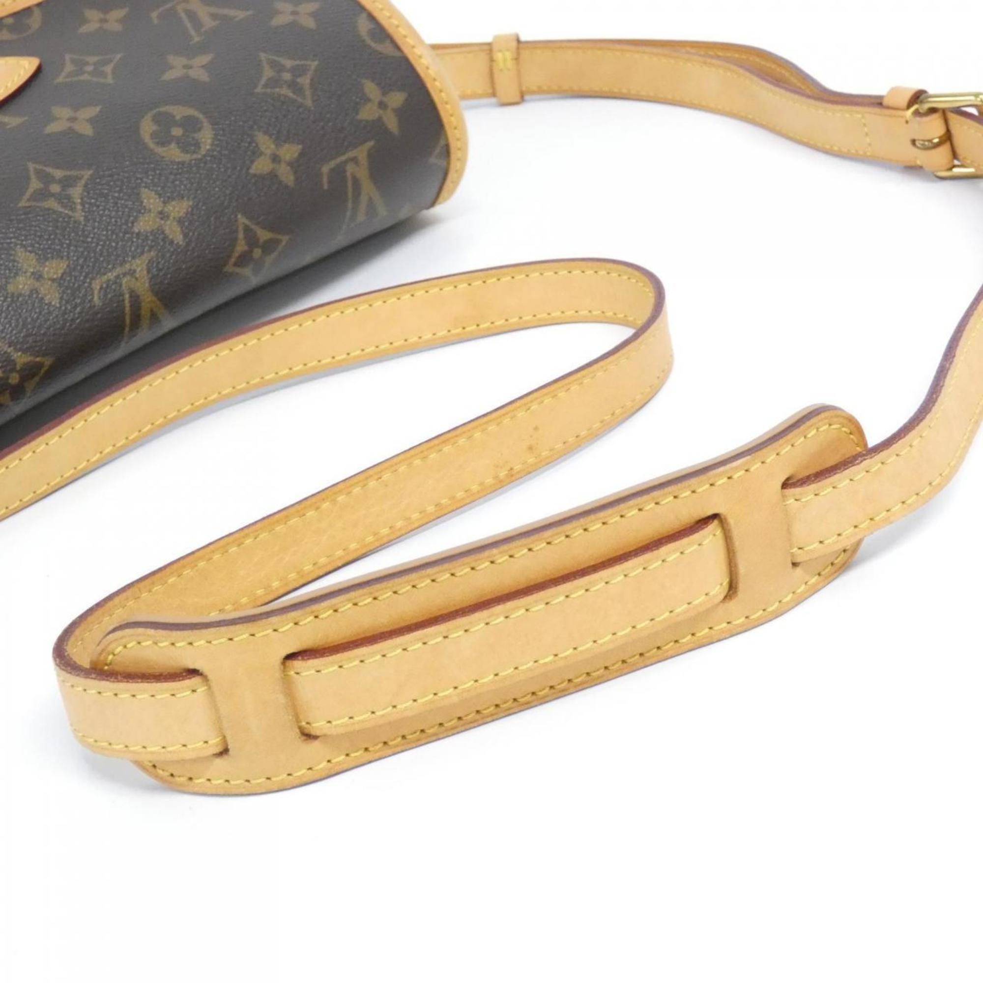 Louis Vuitton Marron Coated Canvas Shoulder Bag