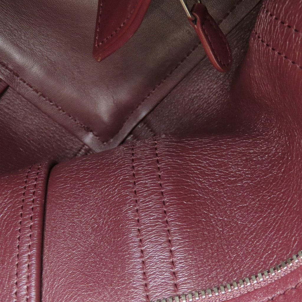 Balenciaga Bordeaux Leather Hand