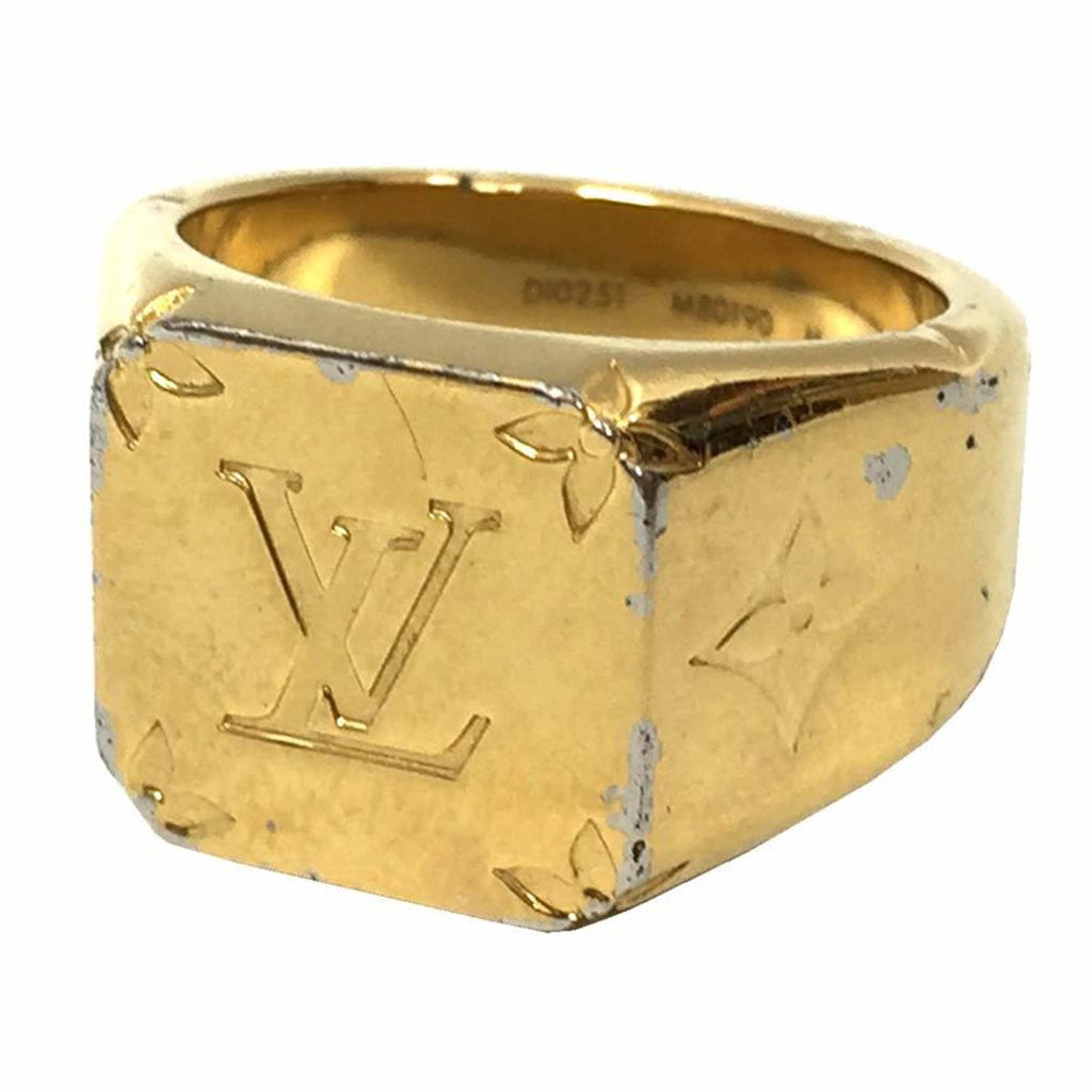 Louis Vuitton Gold Metal Band Ring