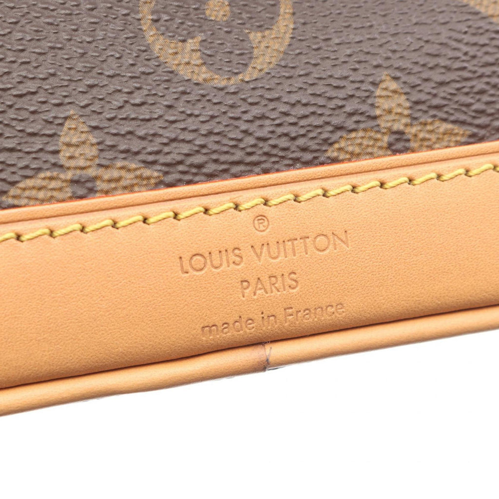 Louis Vuitton Brown Pvc Coated Canvas Leather Handbag