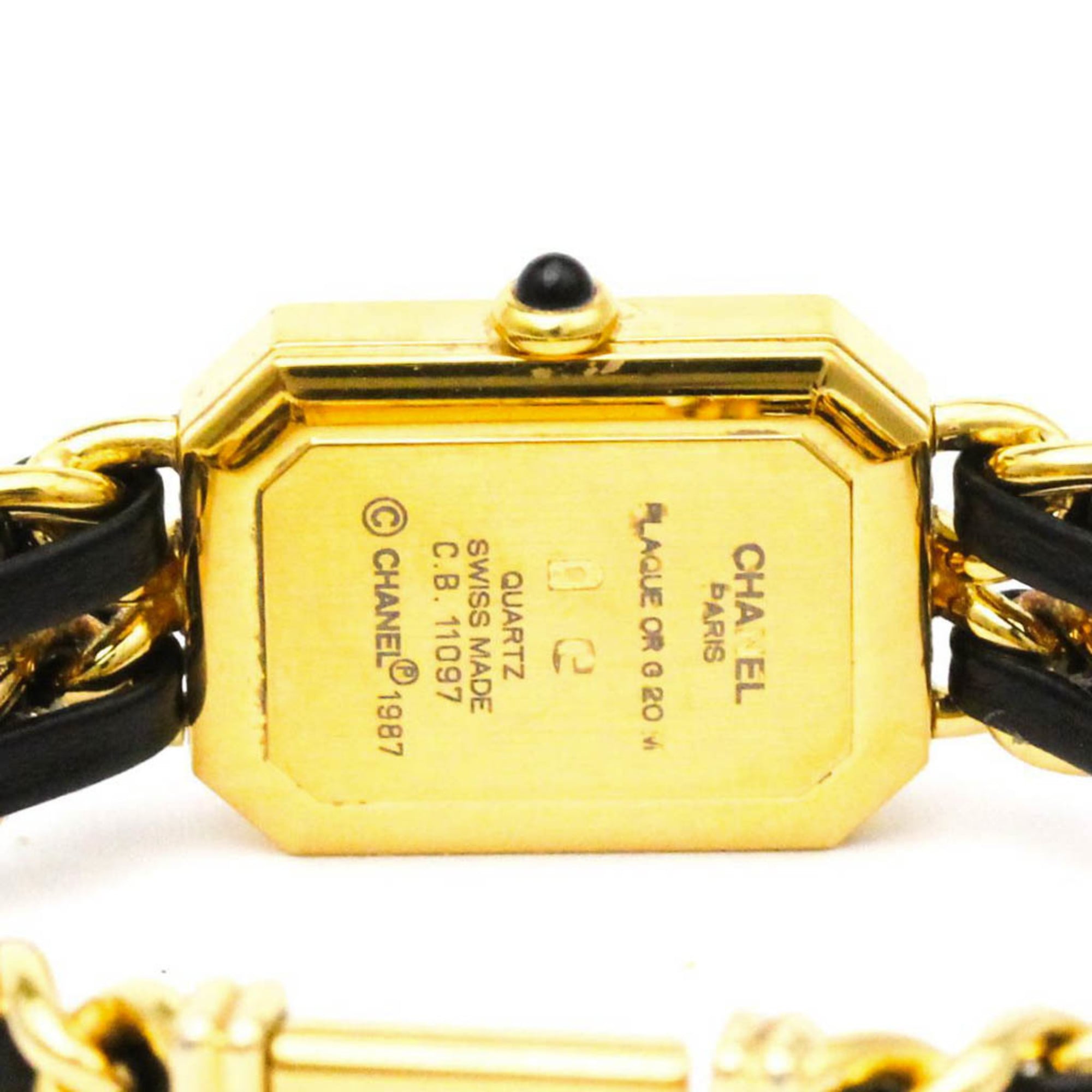Chanel Premiere Rock Quartz Watch Plated Metal And Leather Watch