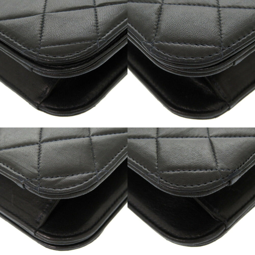 Chanel Matelasse Black Leather Shoulder Bag