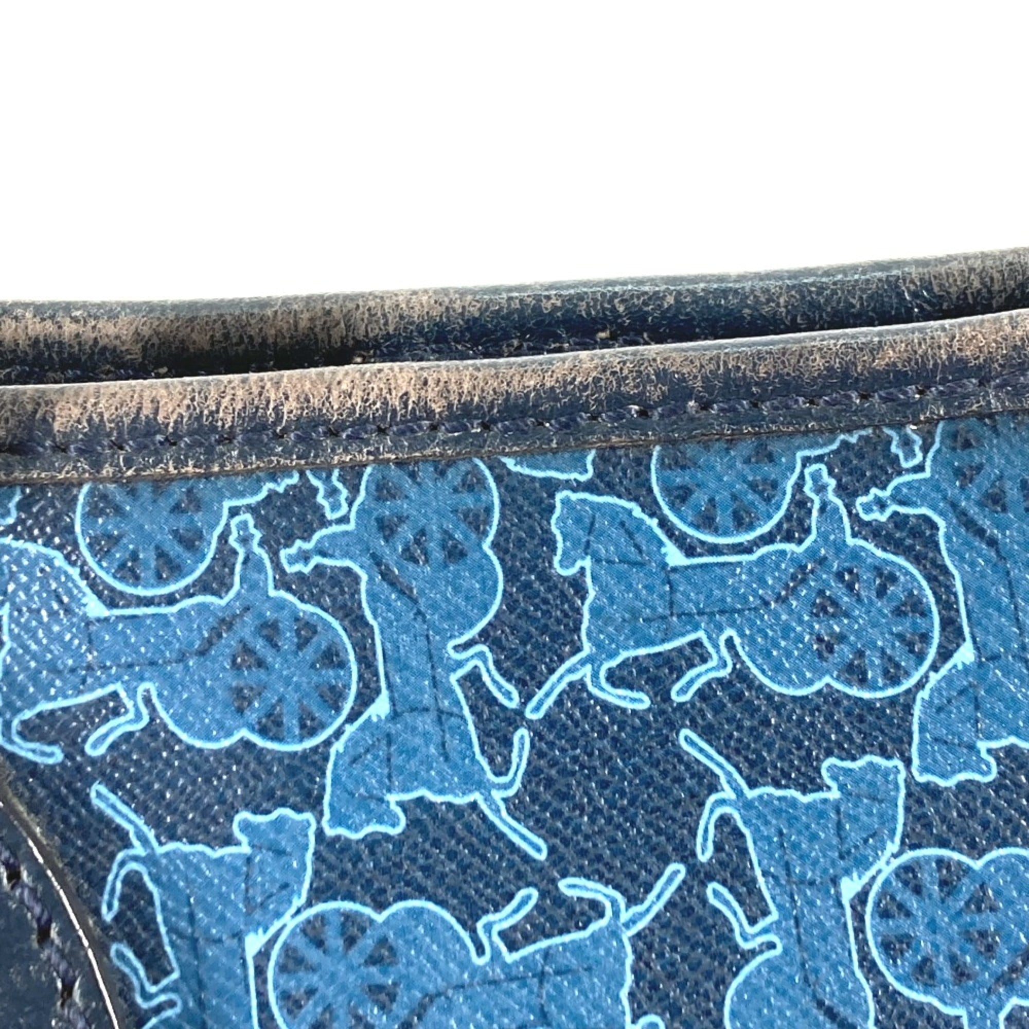 Celine Blue Leather Shoulder Bag