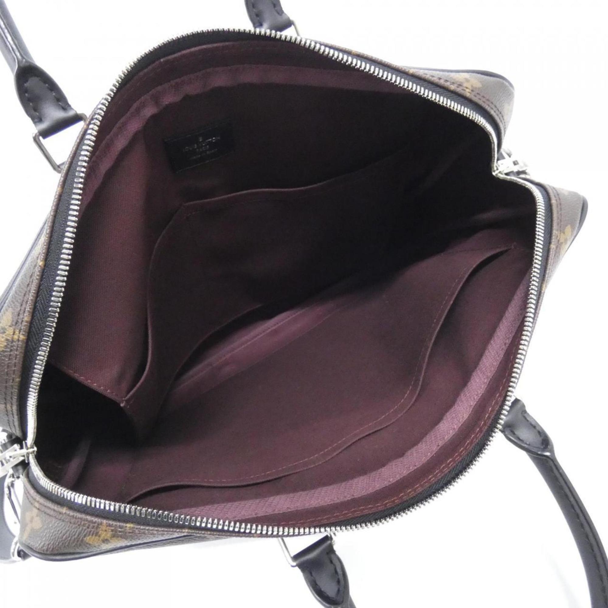 Louis Vuitton Marron Coated Canvas Handbag