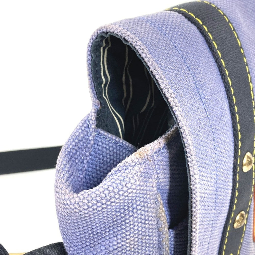 Louis Vuitton Blue Canvas Shoulder Bag Tote Bag