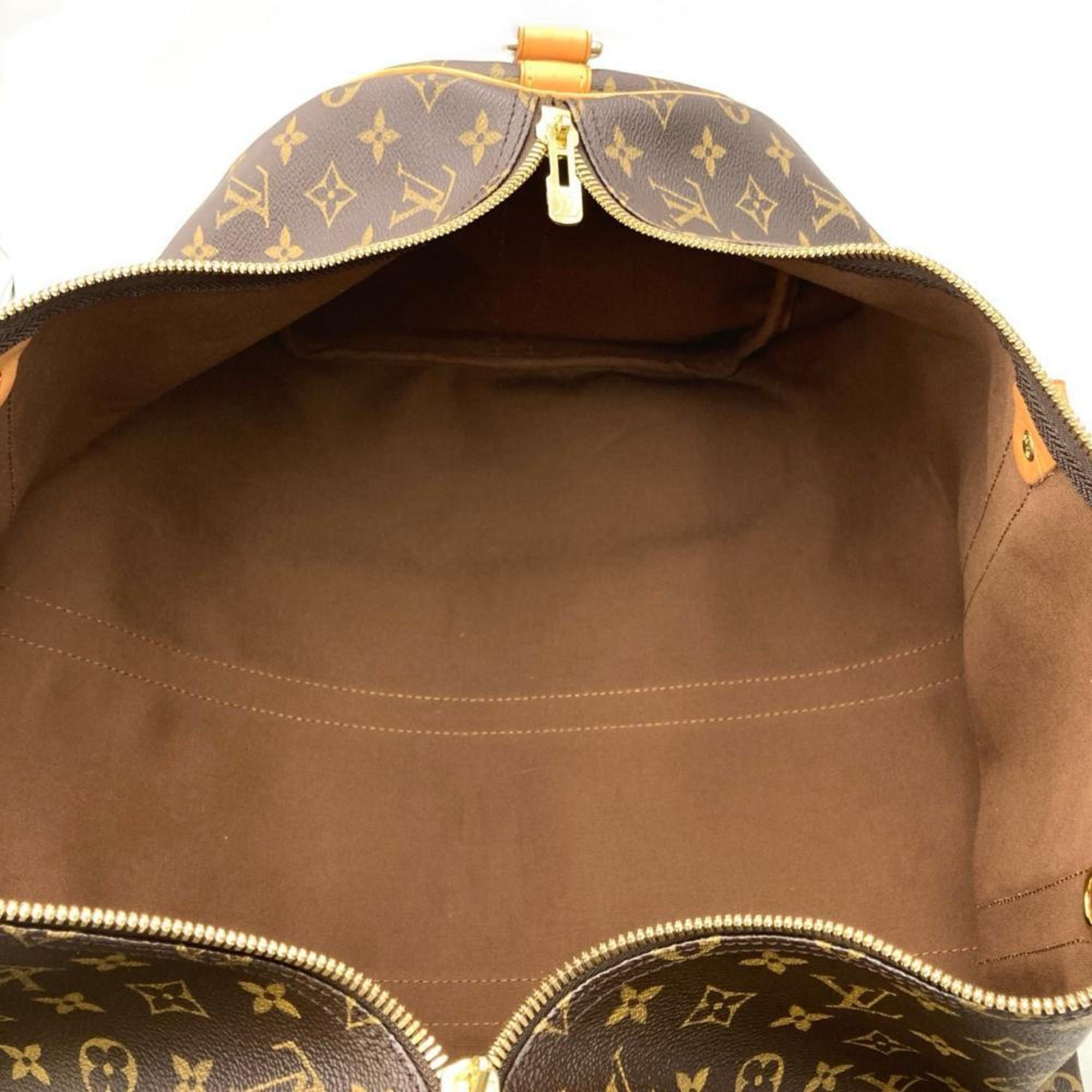 Louis Vuitton Monogram Brown Monogram Leather Boston Bag