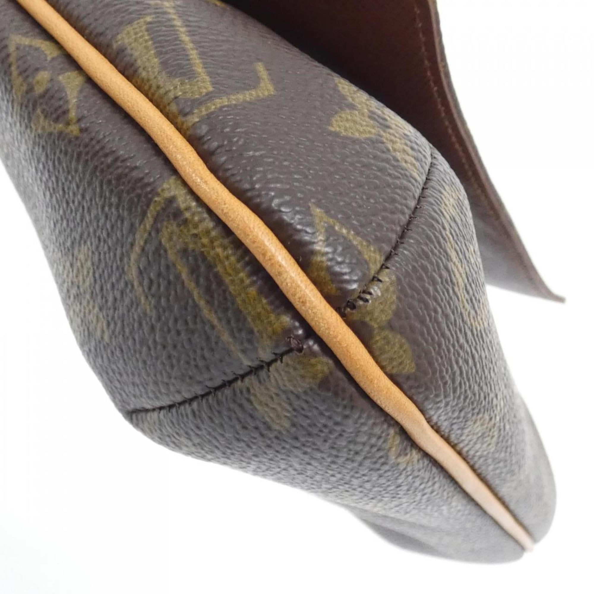 Louis Vuitton Brown Coated Canvas Shoulder Bag