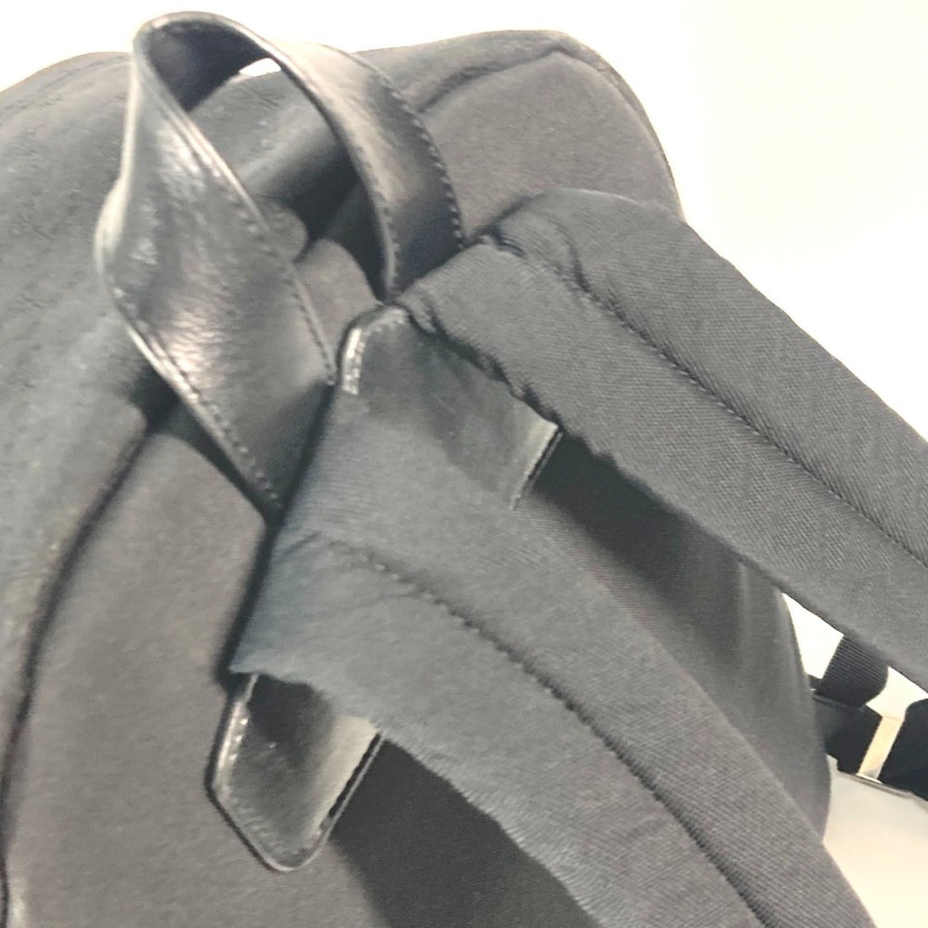 Celine Black Canvas Leather Backpack