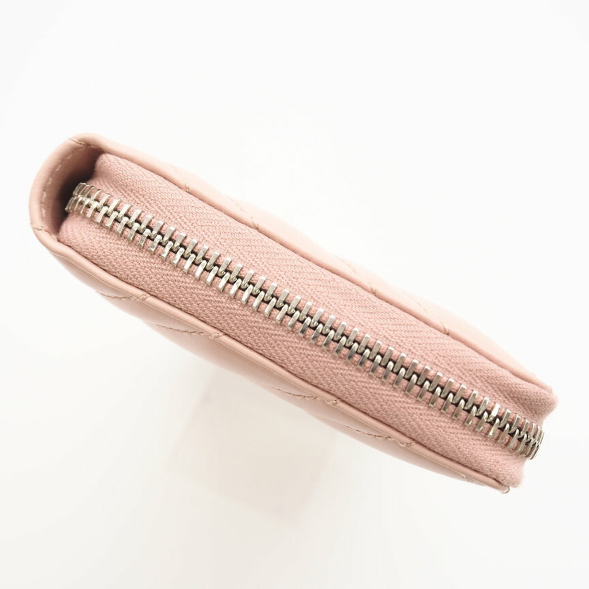 Gucci Pink Leather Long Wallet (Bi-Fold) (Pre-Owned)