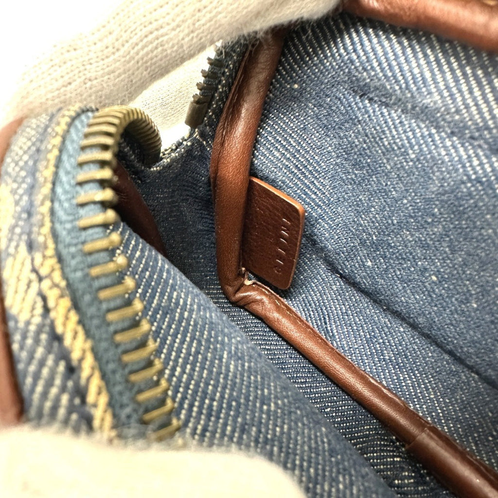 Celine Blue Denim Fanny Pack Pouch