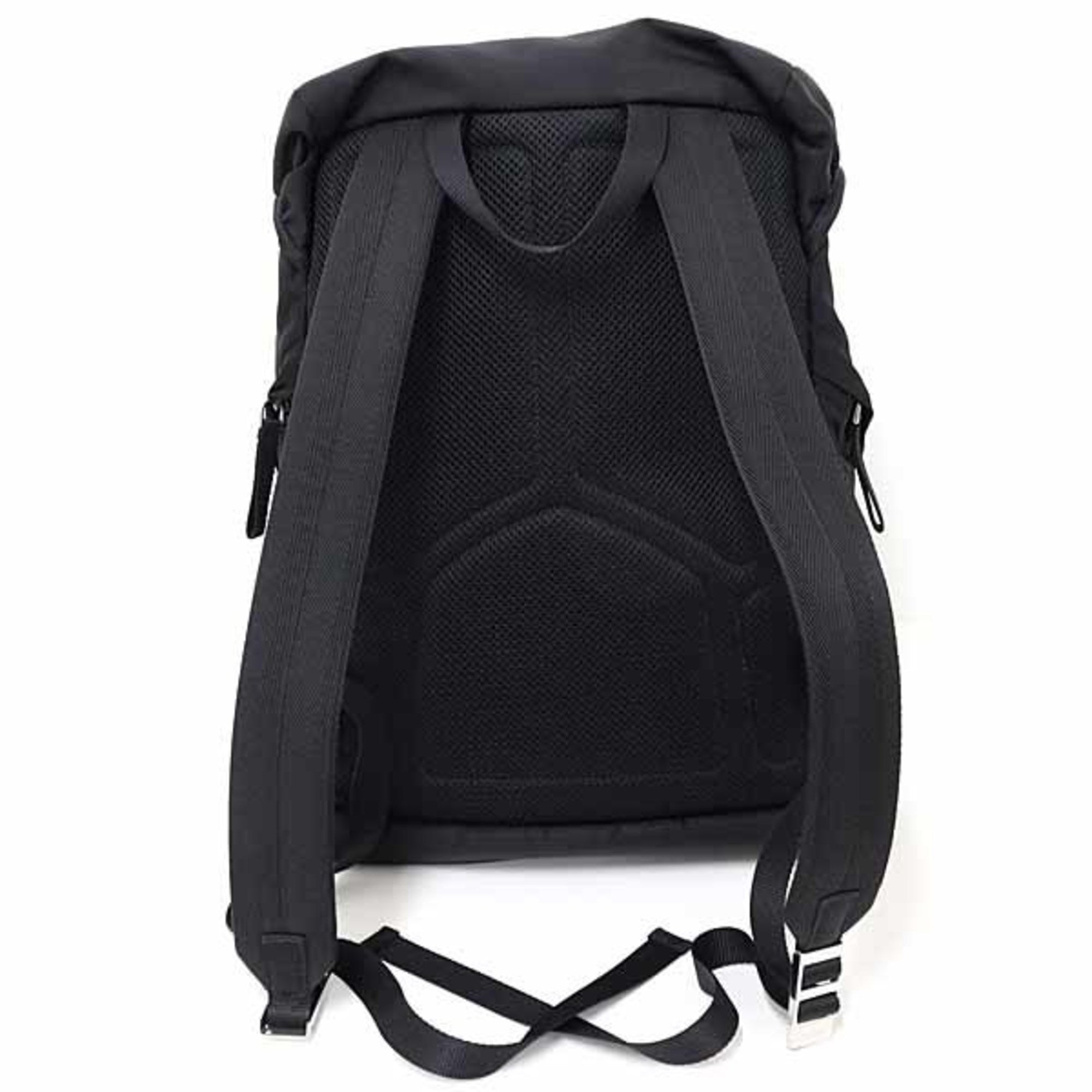 Prada Black Nero Nylon Tessuto Backpack