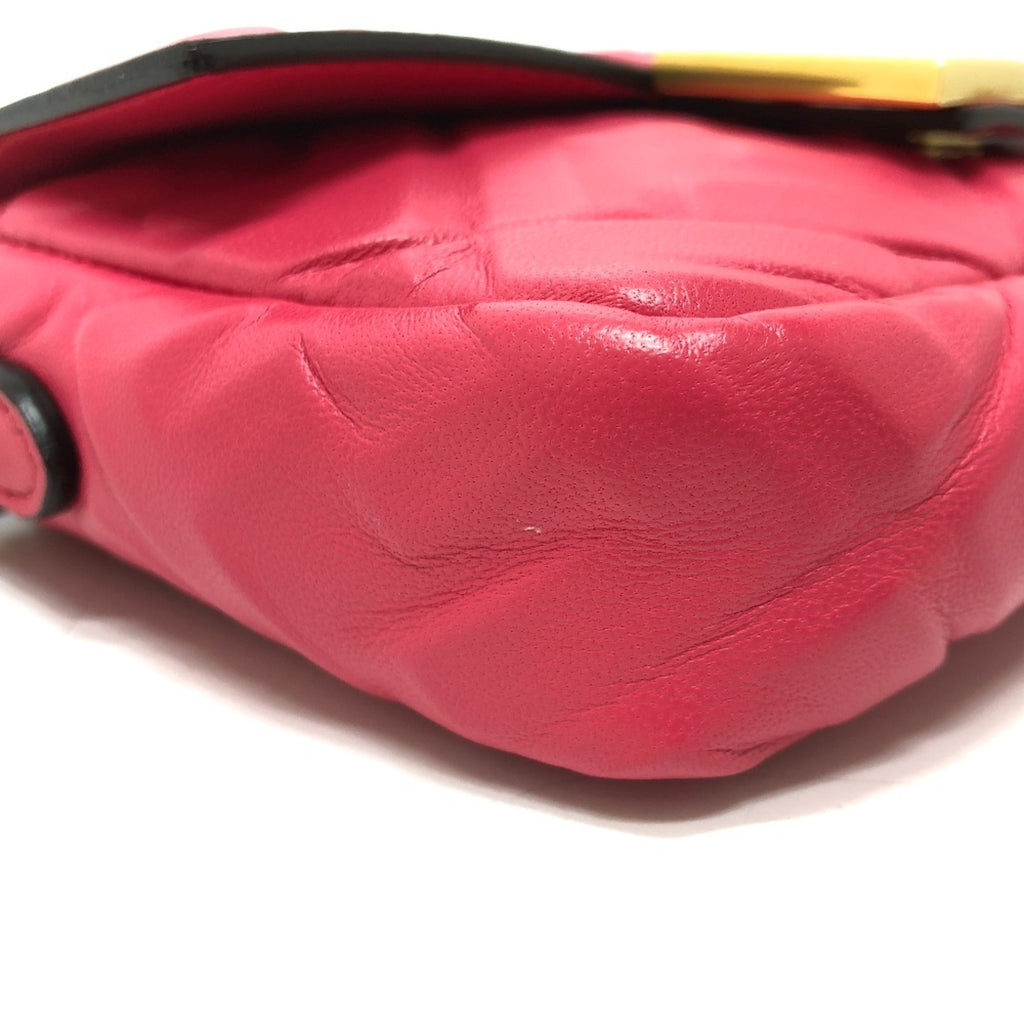 Fendi Pink Leather Shoulder Bag