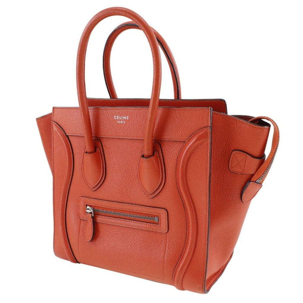 Celine Red Color Leather Handbag