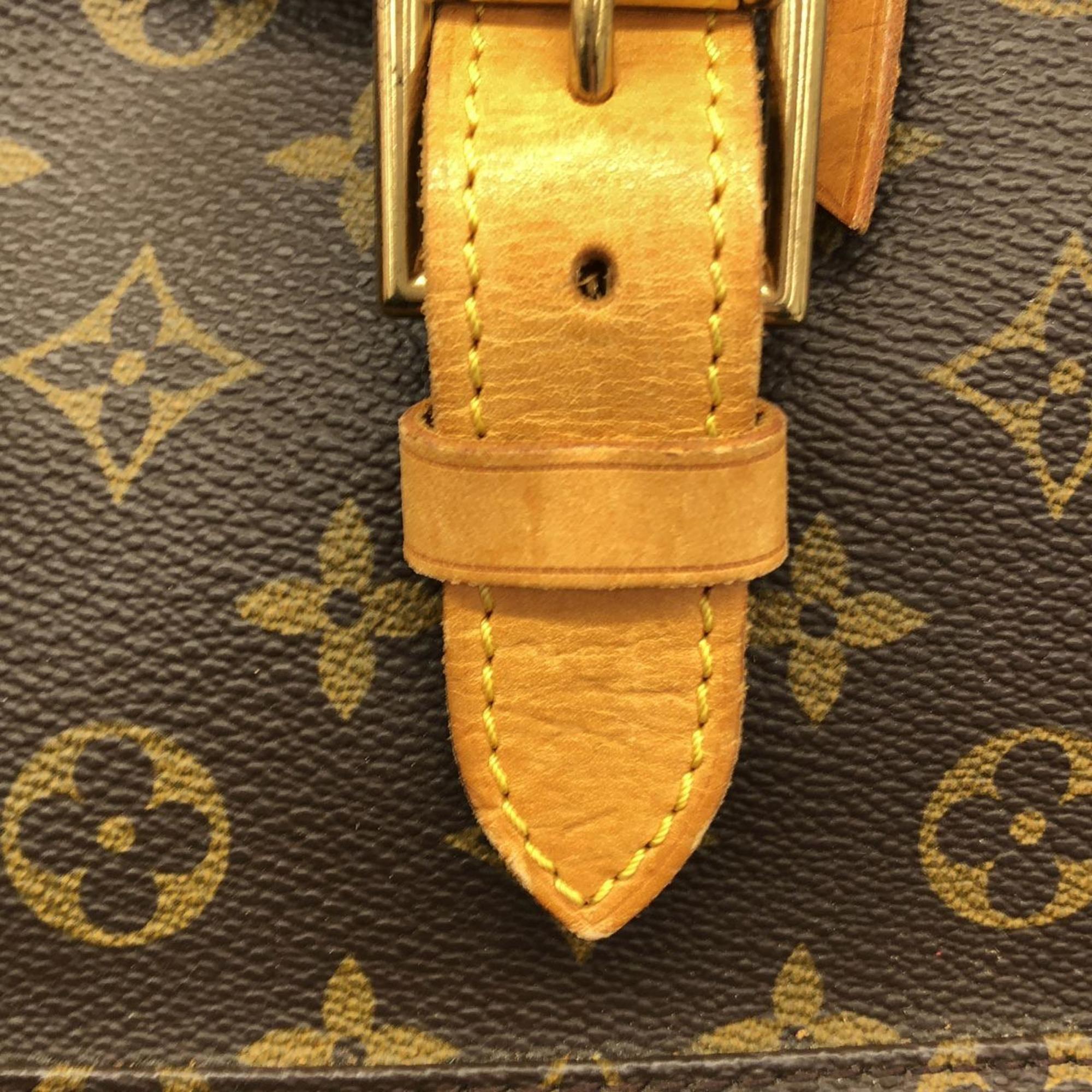 Louis Vuitton Marron Coated Canvas Backpack