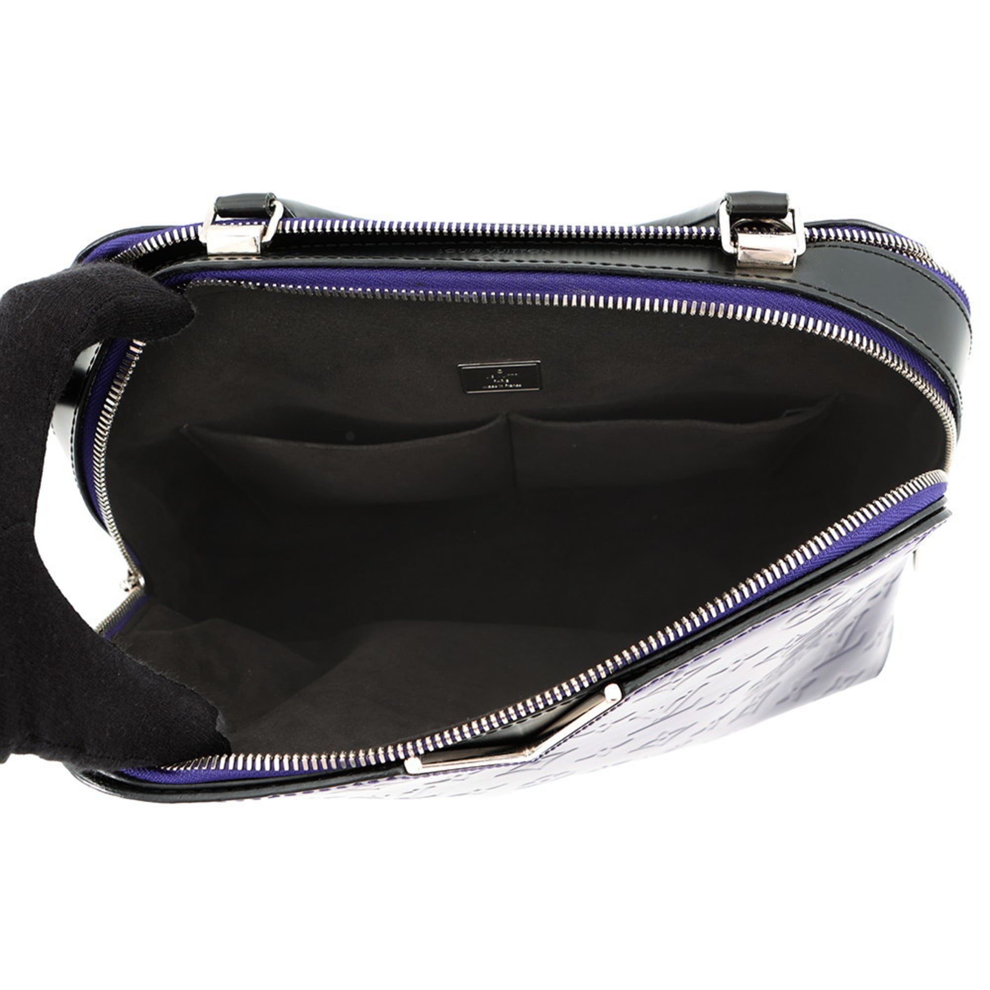 Louis Vuitton Monogram Noir Purple Monogram Vernis Handbag Shoulder Bag