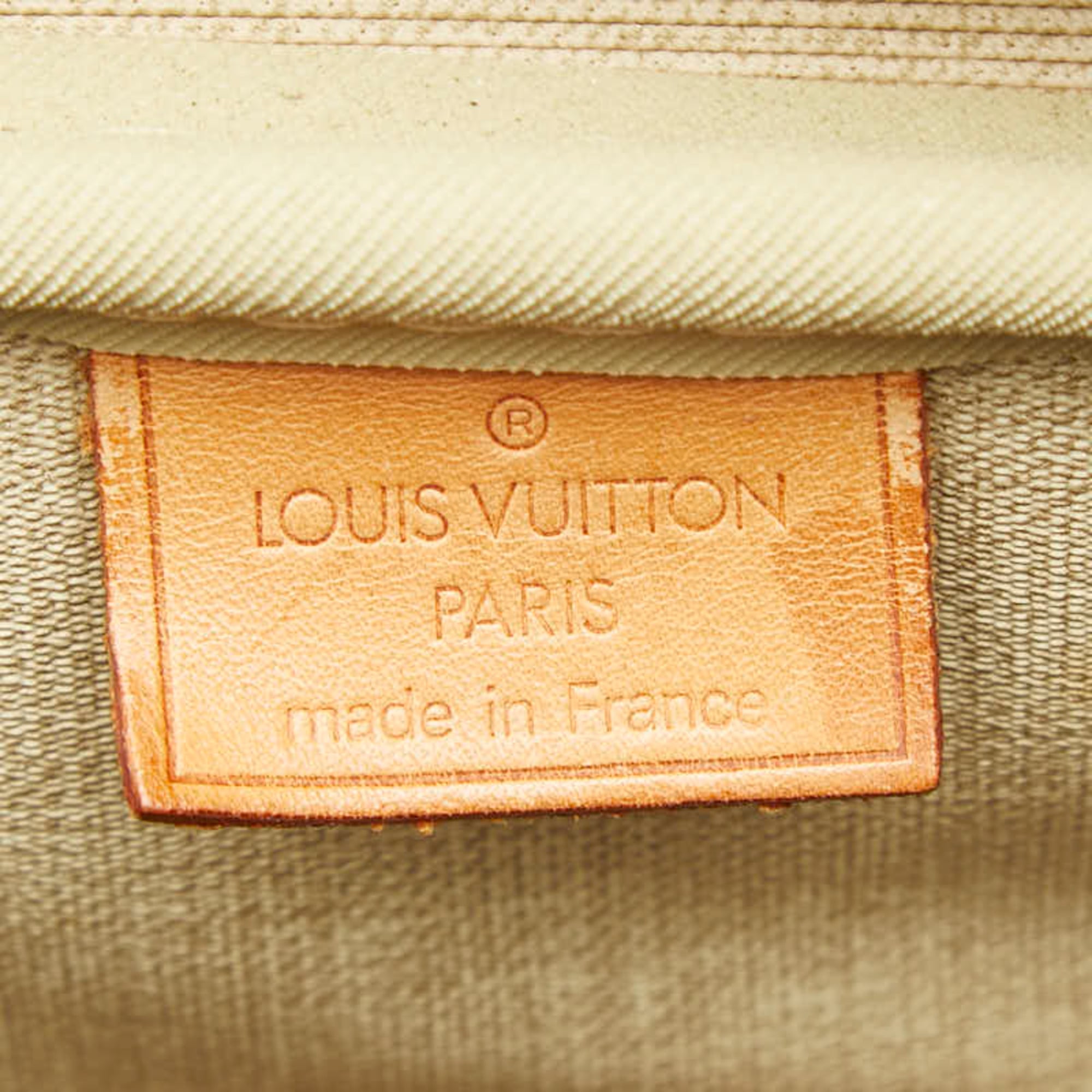 Louis Vuitton Brown Pvc Leather Handbag