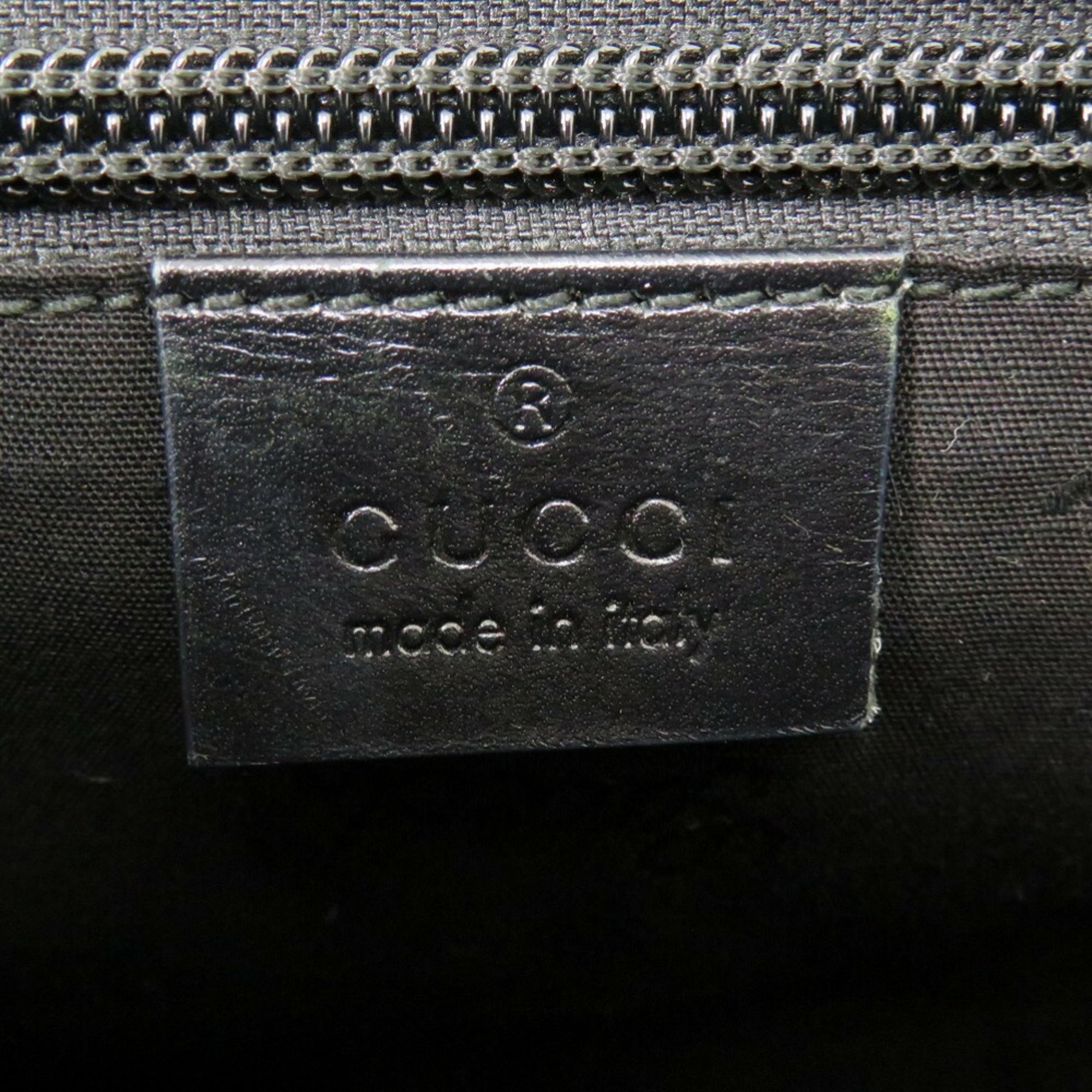 Gucci Black Coated Canvas Pvc Messenger Bag Shoulder Bag (Pre-Owned)