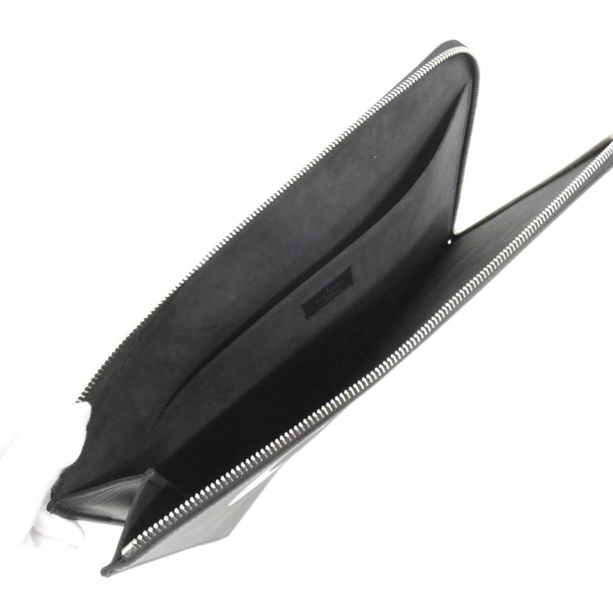 Louis Vuitton Black Leather Handbag Pochette