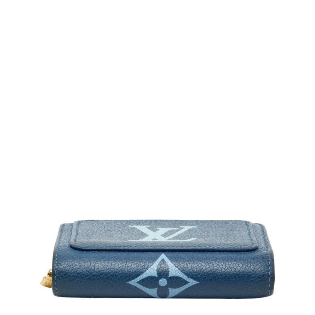 Louis Vuitton Blue White Leather Wallet