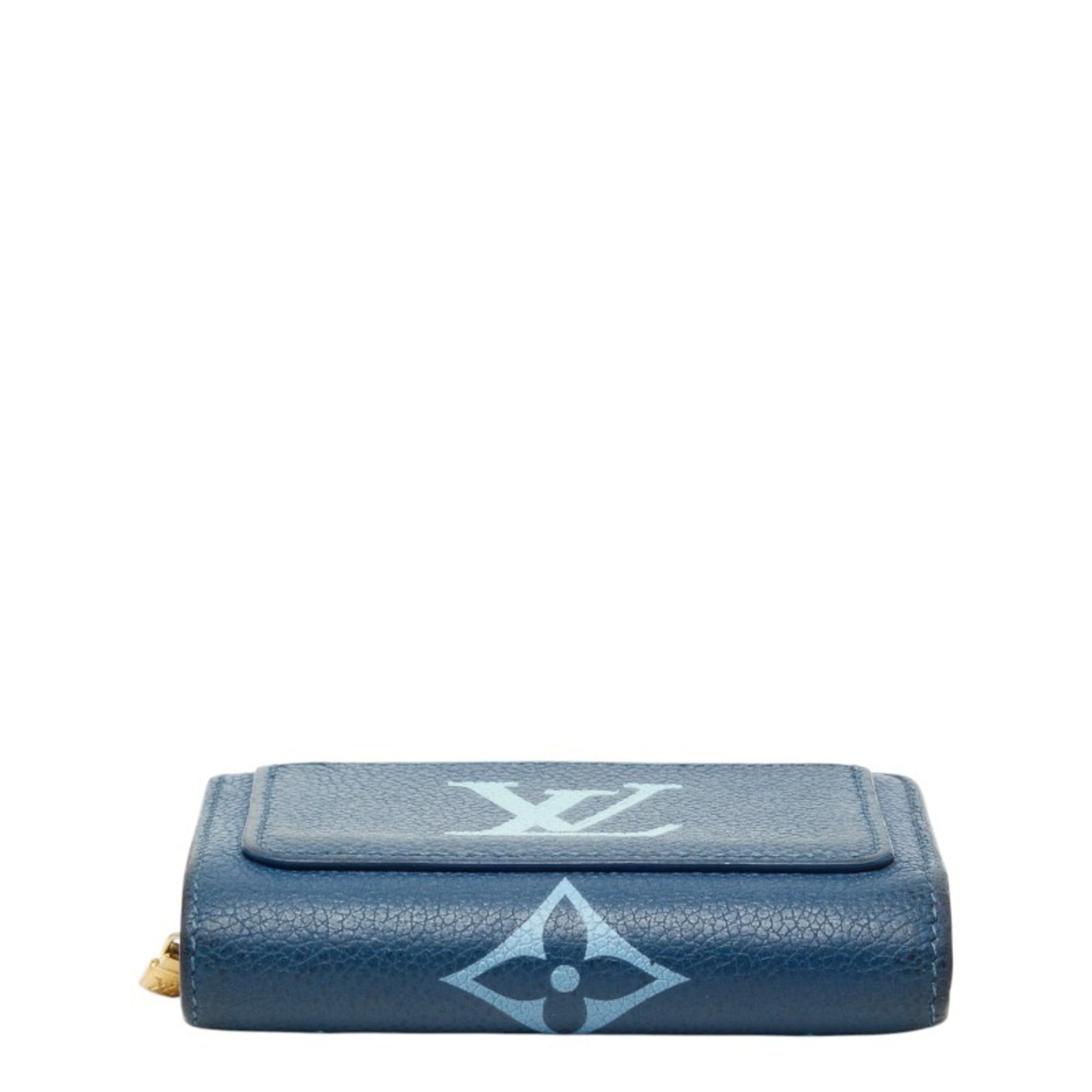 Louis Vuitton Blue White Leather Wallet