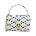 Louis Vuitton Blanc Noir Leather Shoulder Bag