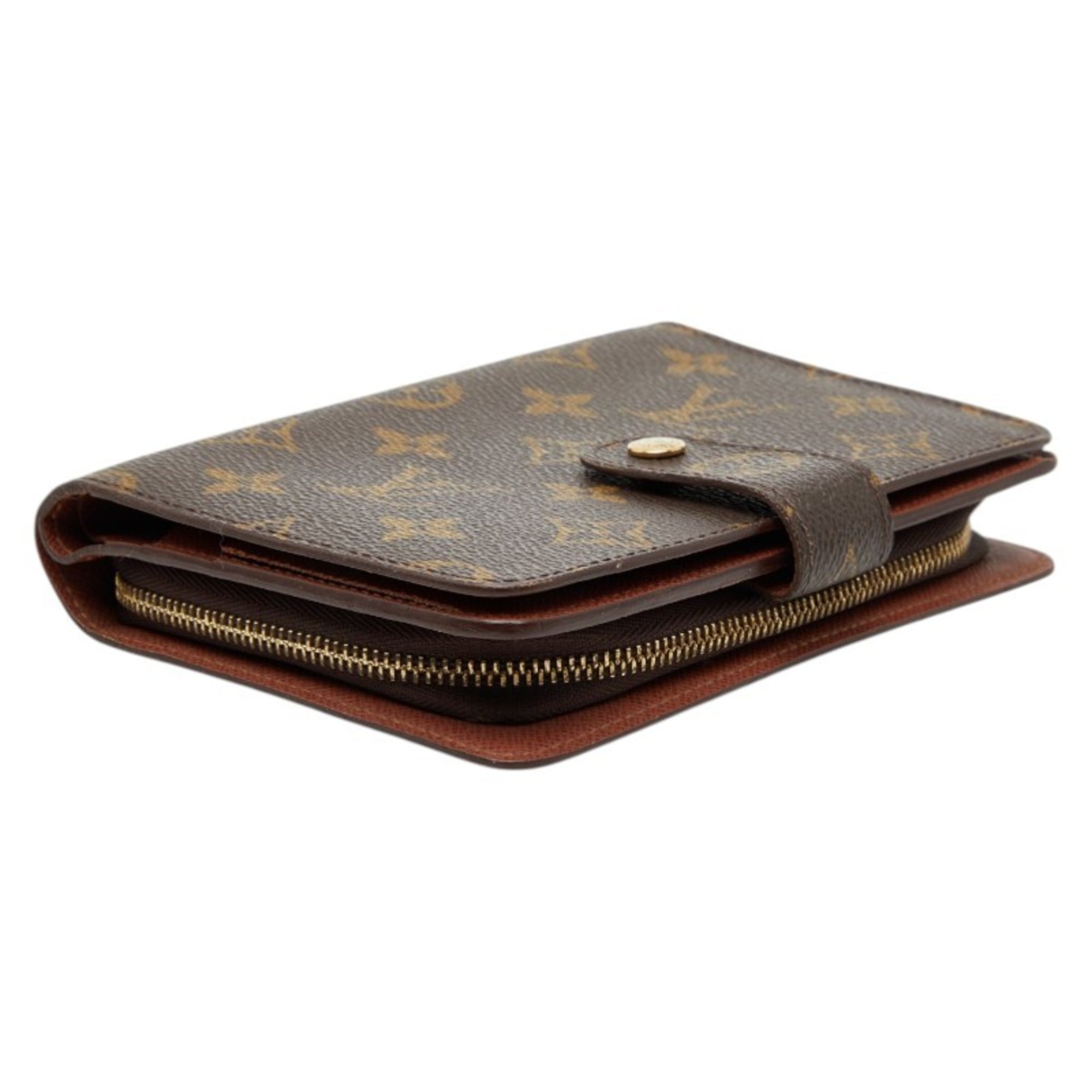 Louis Vuitton Brown Pvc Leather Wallet