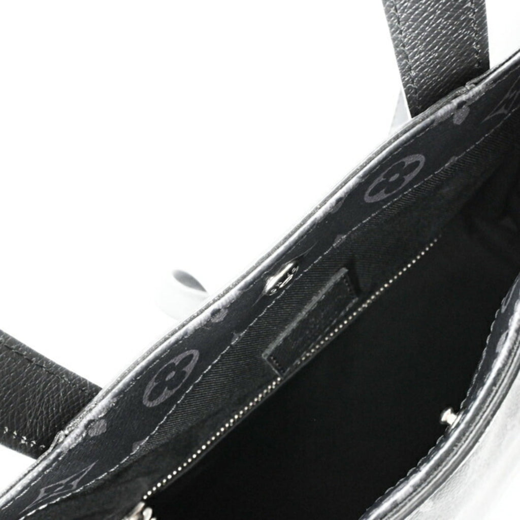 Louis Vuitton Black Noir Taigarama Monogram Shoulder Bag Tote Bag