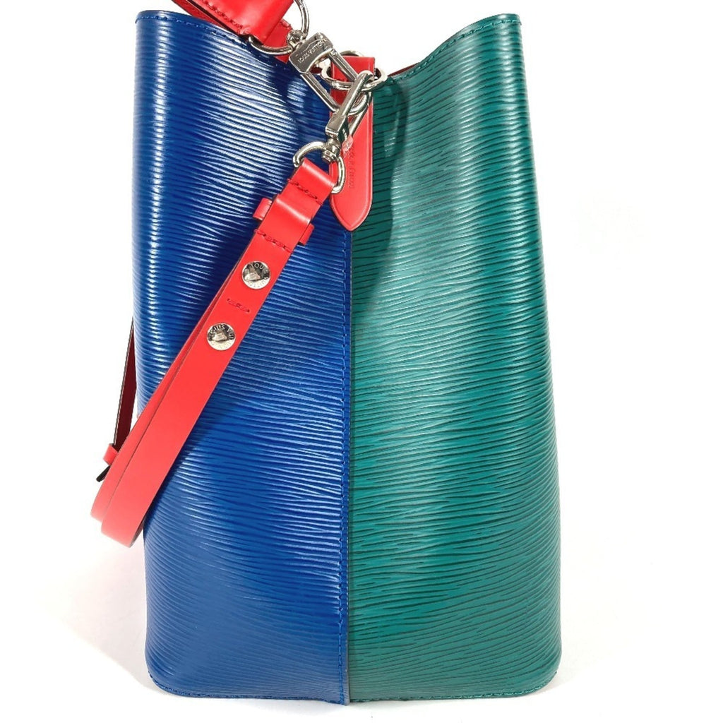 Louis Vuitton Blue Green Red Color Epi Leather Shoulder Bag