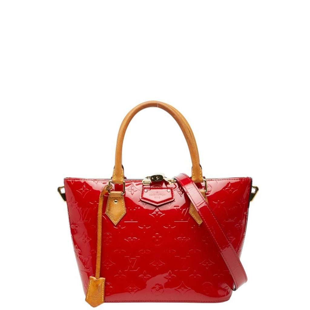 Louis Vuitton Cerise Red Color Patent Leather Handbag Shoulder Bag