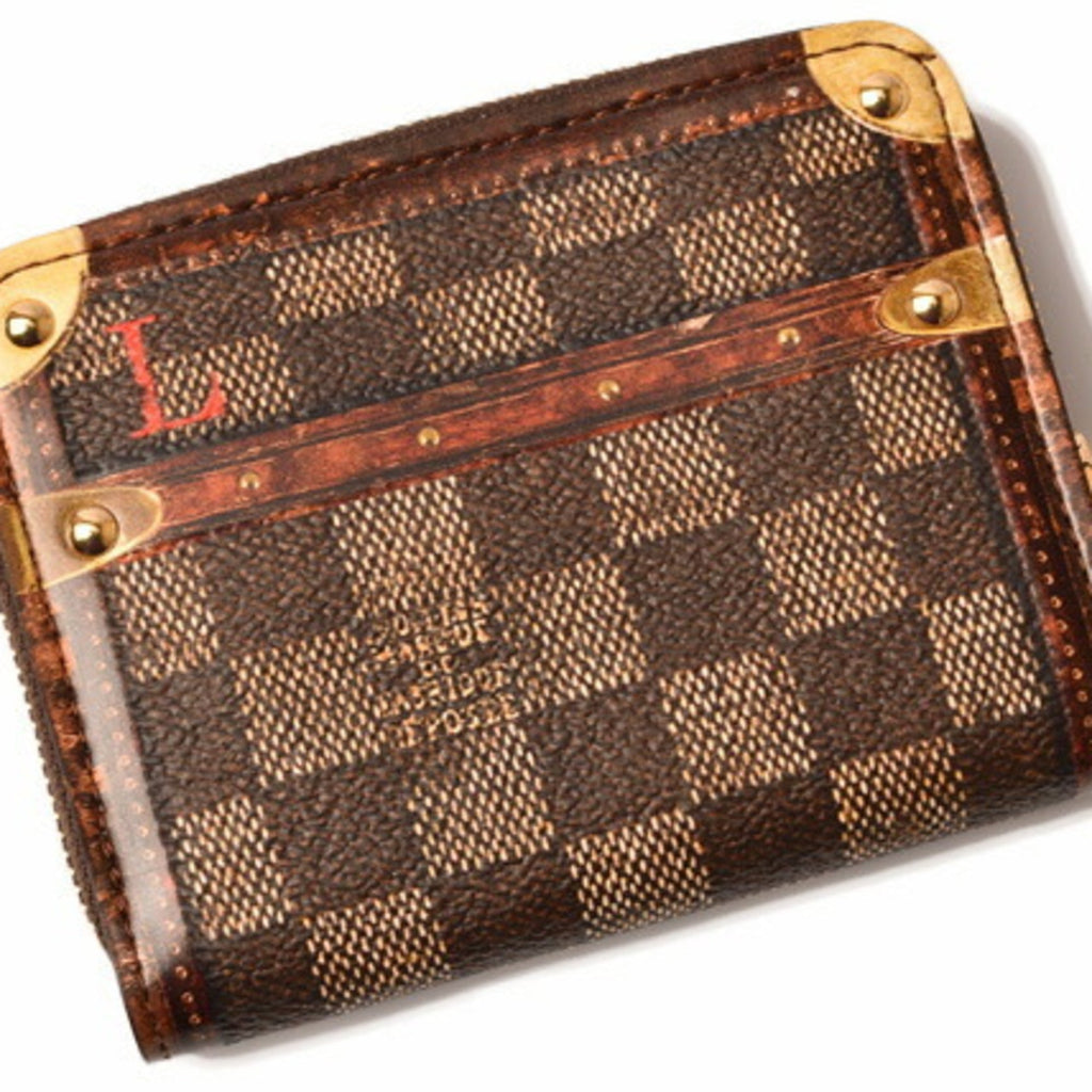 Louis Vuitton Coin Purse Card Case Isetan Store Limited LOUIS VUITTON Folded Wallet Zippy Trunk Time M63834