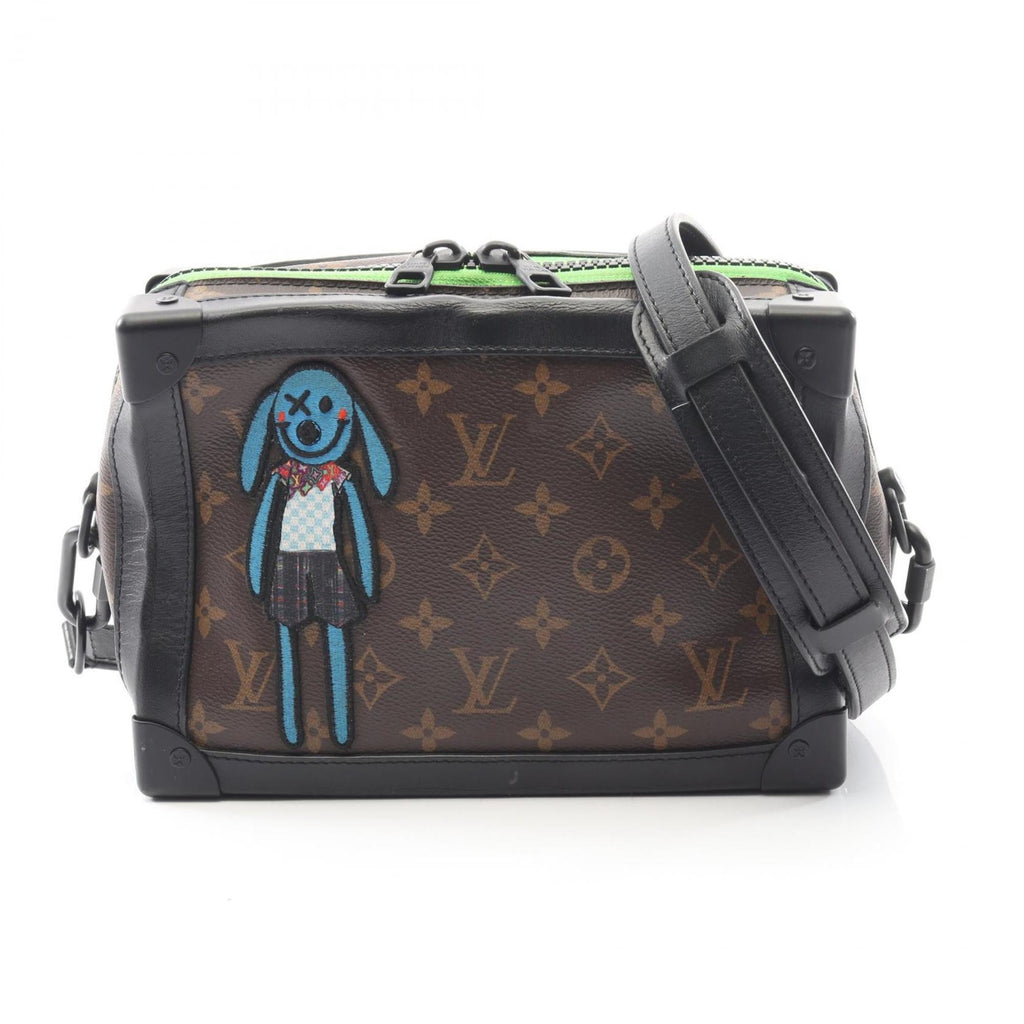 Louis Vuitton Black Brown Monogram Macassar Multi-Color Coated Canvas Leather Shoulder Bag